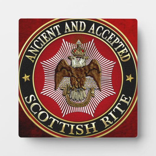 [100] Scottish Rite Double-kopeagle Fotoplaat (Voorkant)