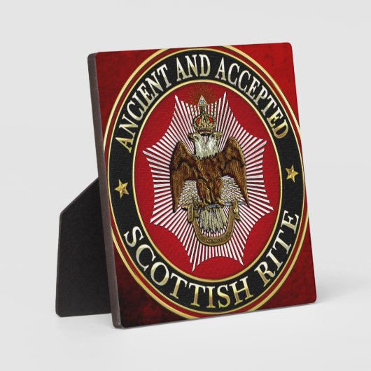 [100] Scottish Rite Double-kopeagle Fotoplaat (Voorkant)