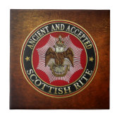 [100] Scottish Rite Double-kopeagle Tegeltje (Voorkant)