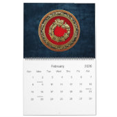 [100] Serpent God Quetzalcoatl [Gold] Kalender (Feb 2026)