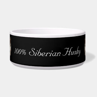 100% Siberian Husky Huskybild Voerbakje