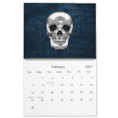 [100] Silver Human Skull. Kalender (Feb 2027)