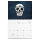 [100] Silver Human Skull. Kalender (Jan 2027)