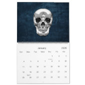 [100] Silver Human Skull. Kalender (Jan 2026)