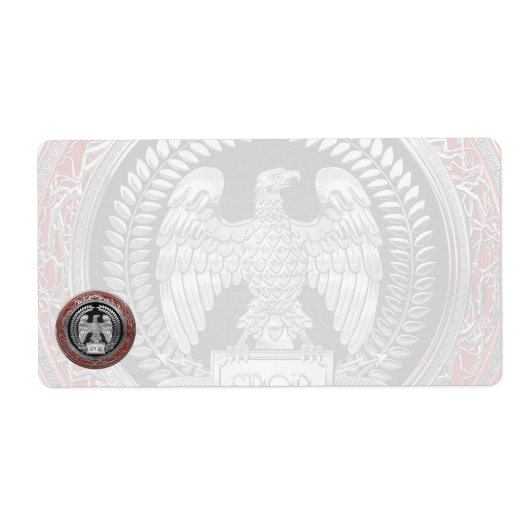 [100] Silver Roman imperial Eagle Etiket (Voorkant)