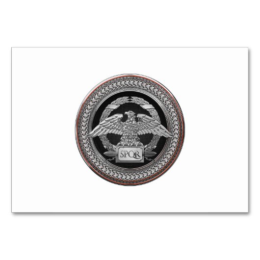 [100] Silver Roman imperial Eagle over de medaille Kaart (Voorkant)
