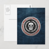[100] Silver Skull Briefkaart (Voorkant / Achterkant)