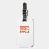100% Single Bagagelabel (Voorkant verticaal)
