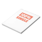 100% single notitieblok (Linkerzijde)