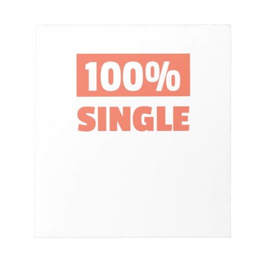 100% single notitieblok (Voorkant)