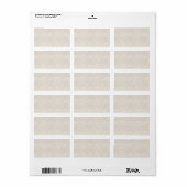 100 Slim : Artistieke zachte kleuren patronen Etiket (Full Sheet)