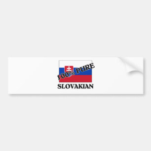 100 % SLOWAKIJE BUMPERSTICKER