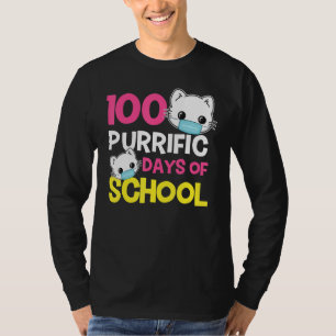 100 specifieke dagen van schoolkat maskers leraren t-shirt