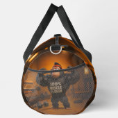 100% Spier 0% Hersenen – Grappige Cartoon Gorilla Plunjezak (Rechts)