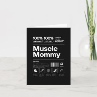 100% Spier Mama - Bodybuilding Gym Fit - Ontwerp Kaart