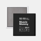 100% Spiermoeder - Bodybuilding Fitnessstudio Fit  Magneet (Voorkant / Achterkant)