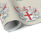 [100] Stad Londen - Wapenschild Cadeaupapier (Rol Hoek)
