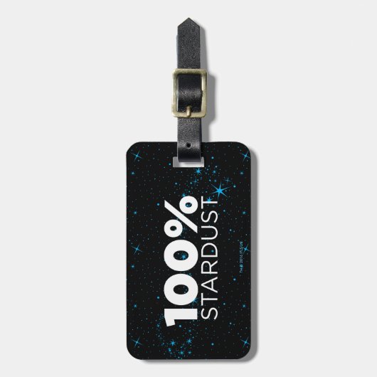 100% Stardust Bagagelabel (Voorkant verticaal)