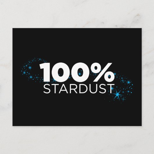 100% Stardust Briefkaart (Voorkant)