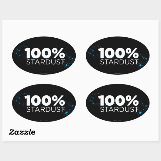 100% Stardust Ovale Sticker (Vel)