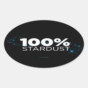 100% Stardust Ovale Sticker