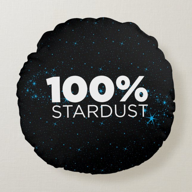 100% Stardust Rond Kussen (Voorkant)