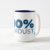 100% Stardust Tweekleurige Koffiemok (Voorkant rechts)