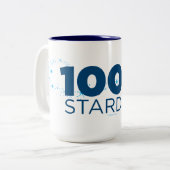 100% Stardust Tweekleurige Koffiemok (Voorkant links)