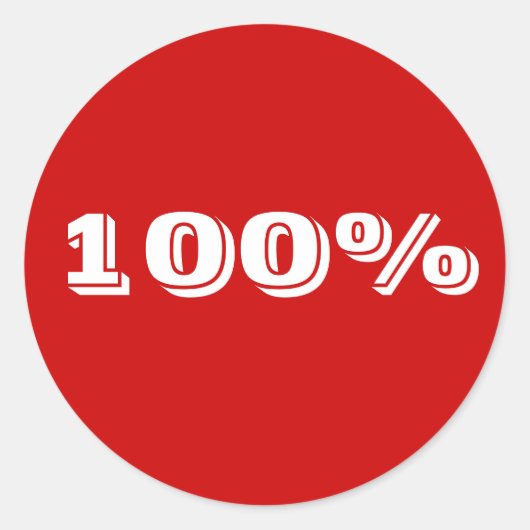 100% sticker (Voorkant)
