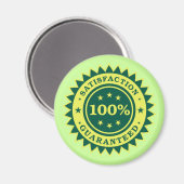 100% Sticker met garantie voor tevredenheid Magneet (Voorkant / Achterkant)
