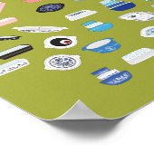 100 stuks Pyrex - groen Poster (Hoek)