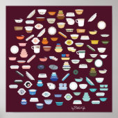 100 stuks Pyrex - Maroon Poster (Voorkant)