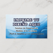 100 Tarjetas de Presentacion Imprimir Visitekaartje (Voorkant)
