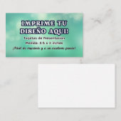 100 Tarjetas de Presentacion para negocio Visitekaartje (Voorkant / Achterkant)