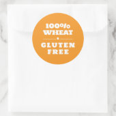 100% Tarwe- en glutenvrij Ronde Sticker (Tas)