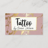 100 Tattoo Kunstenaar Afspraak Herinnering Roos Ma Visitekaartje (Voorkant)