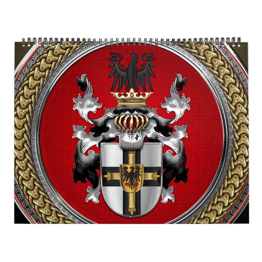 [100] Teutonische wapenschild Kalender (Hoes)