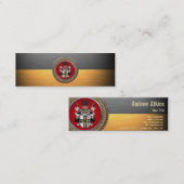 [100] Teutonische wapenschild Mini Visitekaartje (Voorkant / Achterkant)