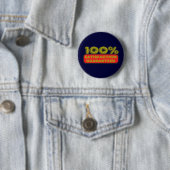 100% tevredenheid gegarandeerd ronde button 5,7 cm (In situ)