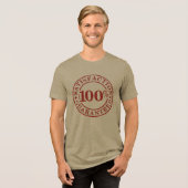 100% tevredenheid gegarandeerd Tri-Blend shirt (Voorkant volledig)