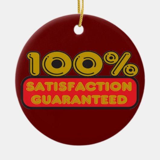 100% tevredenheid gegarandeerd versiering keramisch ornament (Voorkant)