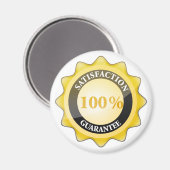 100% tevredenheidsgarantie magneet (Voorkant / Achterkant)