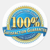 100% Tevredenheidswaarborg Stickers (Voorkant)