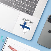 100% Texfinn op maat gemaakte vinyl sticker (Laptop met iPhone)