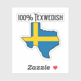 100% Texwedish op maat gesneden vinyl sticker