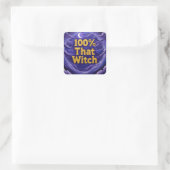100%ThatWitch Vierkante Sticker (Tas)