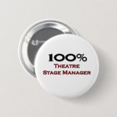 100% theaterStage Manager Ronde Button 5,7 Cm (Voorkant /achterkant)