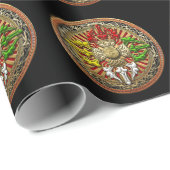 [100] Tibetan Double Dorje Mandala Cadeaupapier (Rol Hoek)