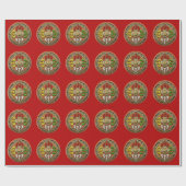 [100] Tibetan Double Dorje Mandala Cadeaupapier (Vlak)