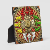 [100] Tibetan Double Dorje Mandala Fotoplaat (Voorkant)